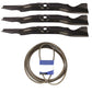 Belt Blade Combo Kit 50" Mower MTD Fits Cub Cadet Fits Troy-Bilt RZT 754-04077