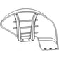 957E16312A RH Fender Fits Ford Dexta & Super Dexta Tractors