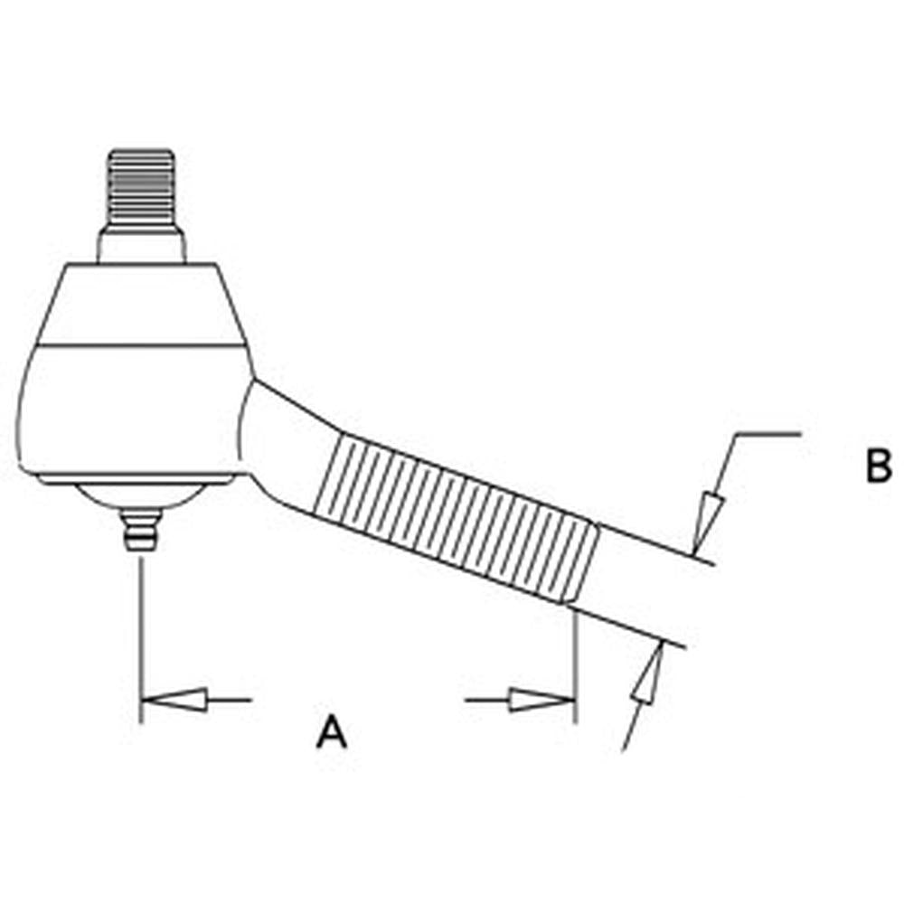 Dexta 2000 3000 3600 3cyl Rear Tie Rod Drag Link End # 957E3307B Fits Ford