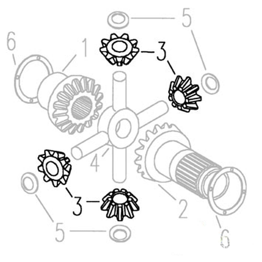 957E4292B Differential Gear Fits Ford Tractor 2000 3000 3400 3500