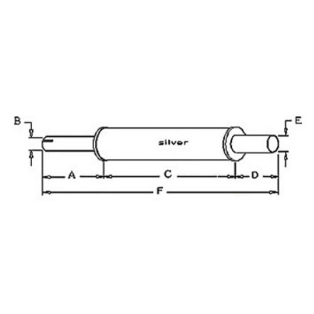 Muffler Fits Ford Super Dexta Dexta 957E5230D