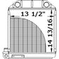 211110 Northern Radiator Fits Ford/New Holland FORDSON DEXTA 957E8005