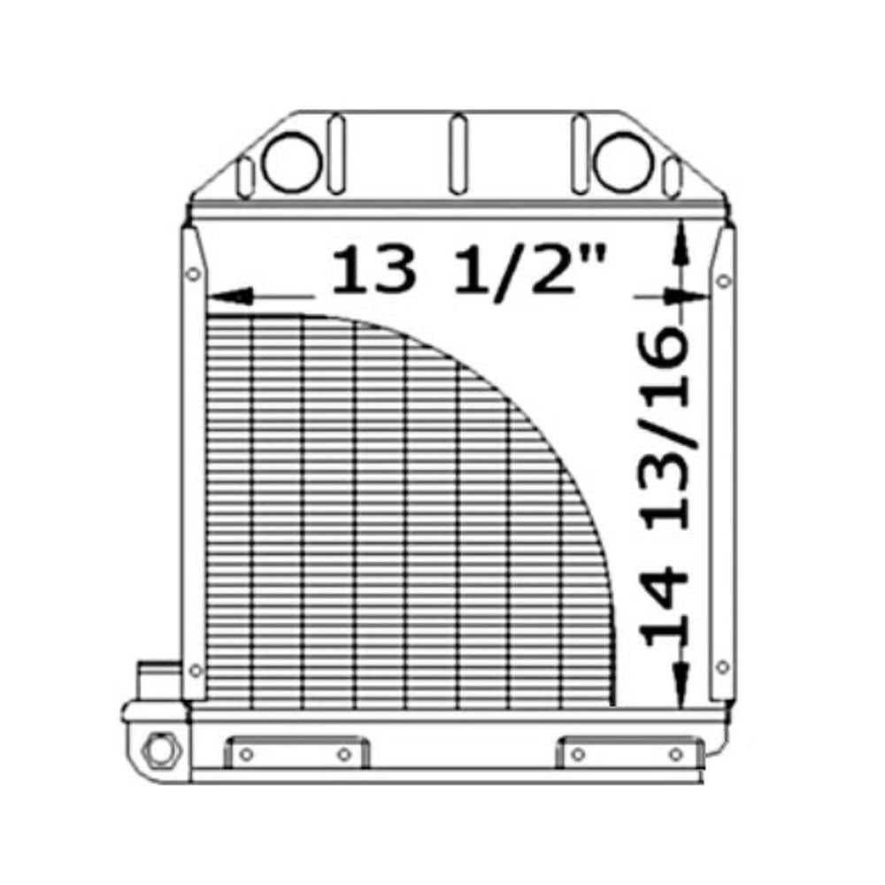 Radiator 957E8005 Fits Ford New Holland Dexta