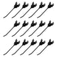 Qty 15: Rake Teeth Fits Universal Products Replaces 100-455-IMP