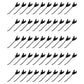 Qty 50: Rake Teeth Fits Allis Chalmers Replaces 70544034