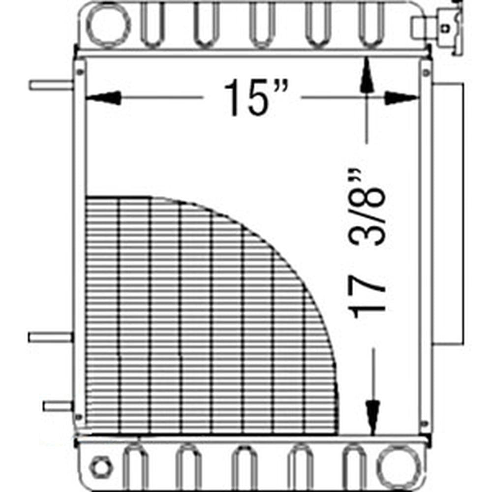9828621 Radiator Fits Ford/New Holland Skid Steer L454 L455 MG9828621