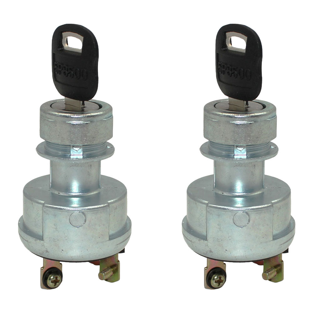 Qty 2: Ignition Key Switch w/ 2 Keys Fits Caterpillar Replaces 095-9269