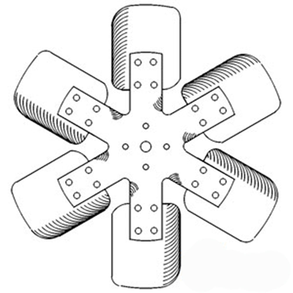 Cooling Fan - 6 Blade Fits Ford NAA 2N 8N 9N 9N8600D