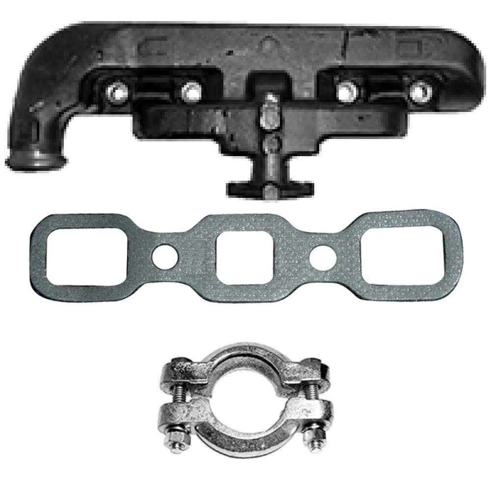 8N 9N 2N Manifold Manifold w/ Gasket & Clamp Kit 9N9425 Fits Ford