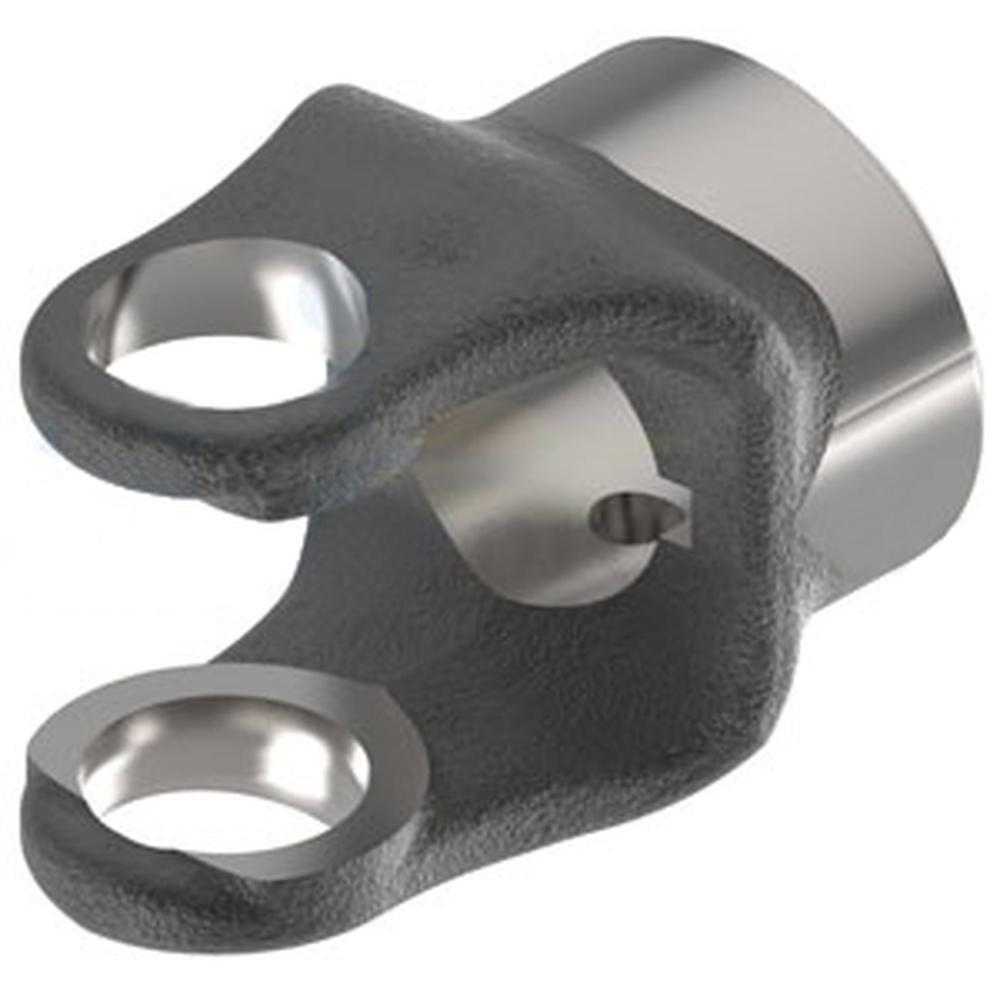 A-10001-1058-AI Implement Yoke, 1 1/4" Round Bore, 1/4" Keyway, W/ Set Screw