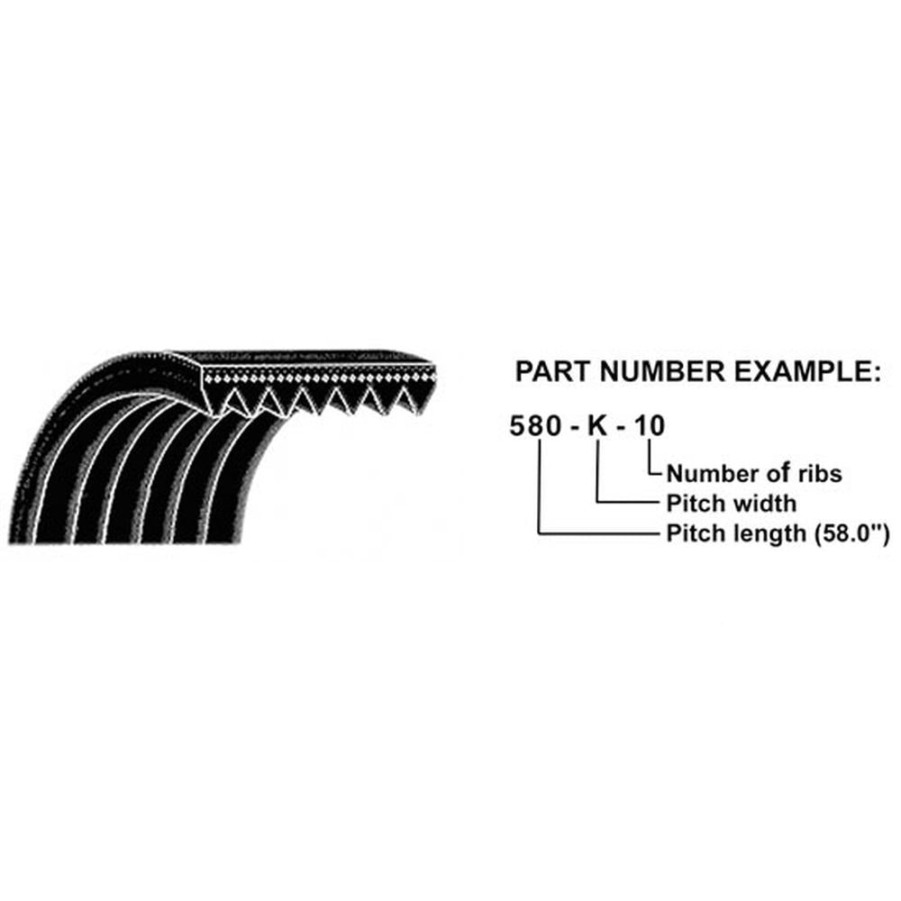 A-1035K5-AI - Micro-Rib V-Belt (103.5")