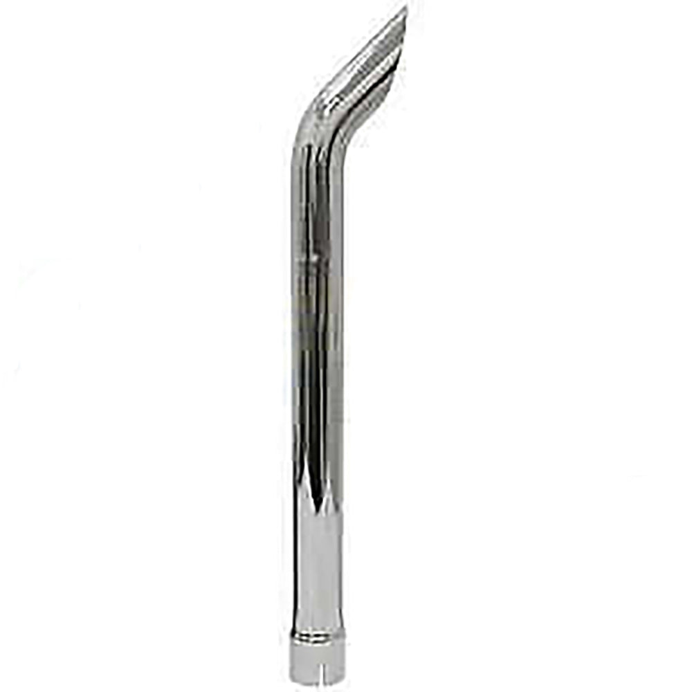 Chrome Vertical Exhaust Stack, Curved Fits Case Replaces 132223A1