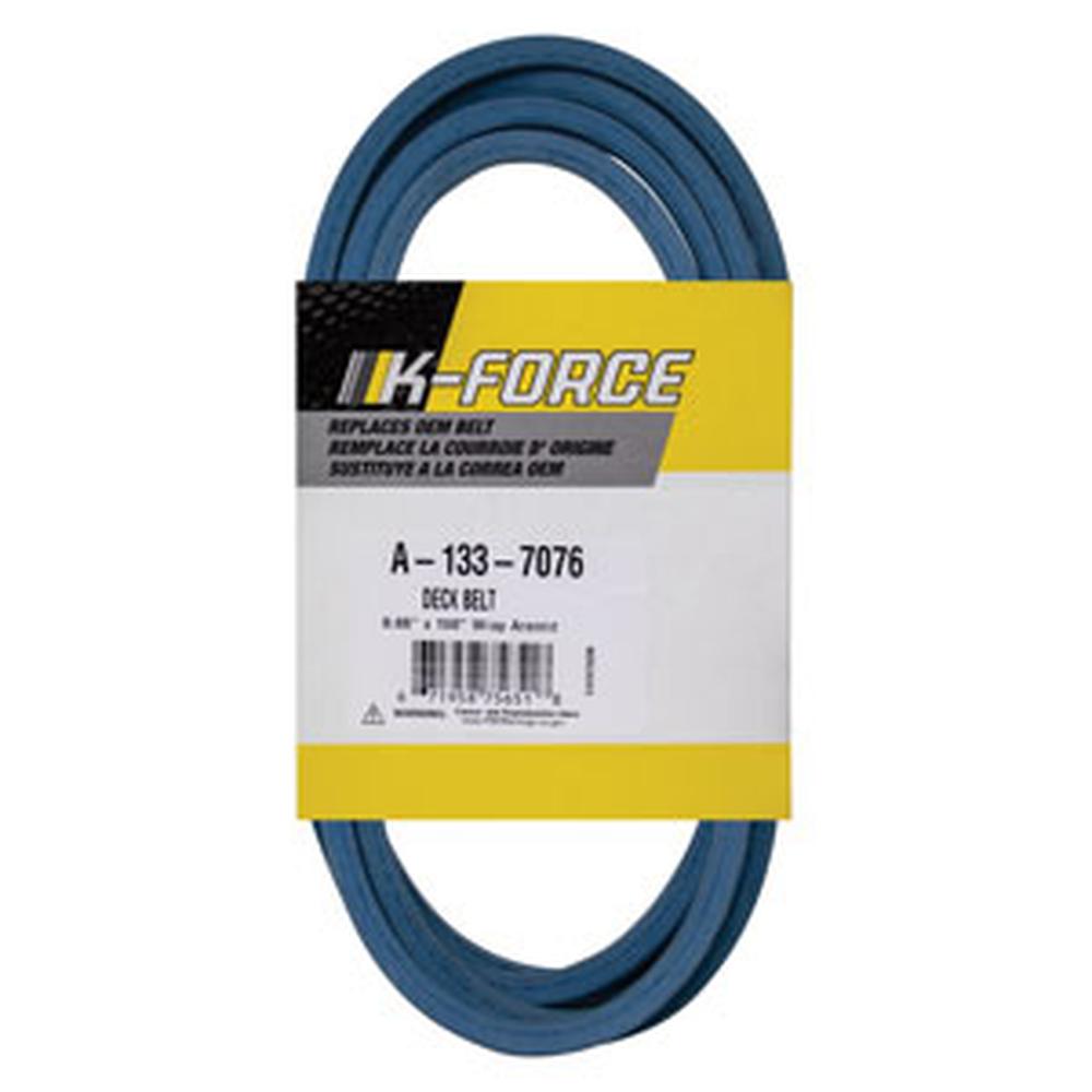 A-133-7076 Belt, Deck Fits Toro / Wheel Horse Zero-Turn Mower Made with Aramid