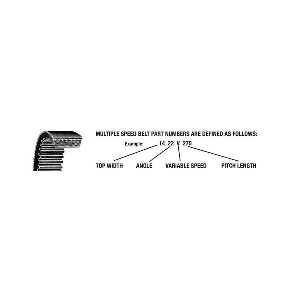 A-1930V591-AI Multiple Speed Belt 1 3/16" X 60"