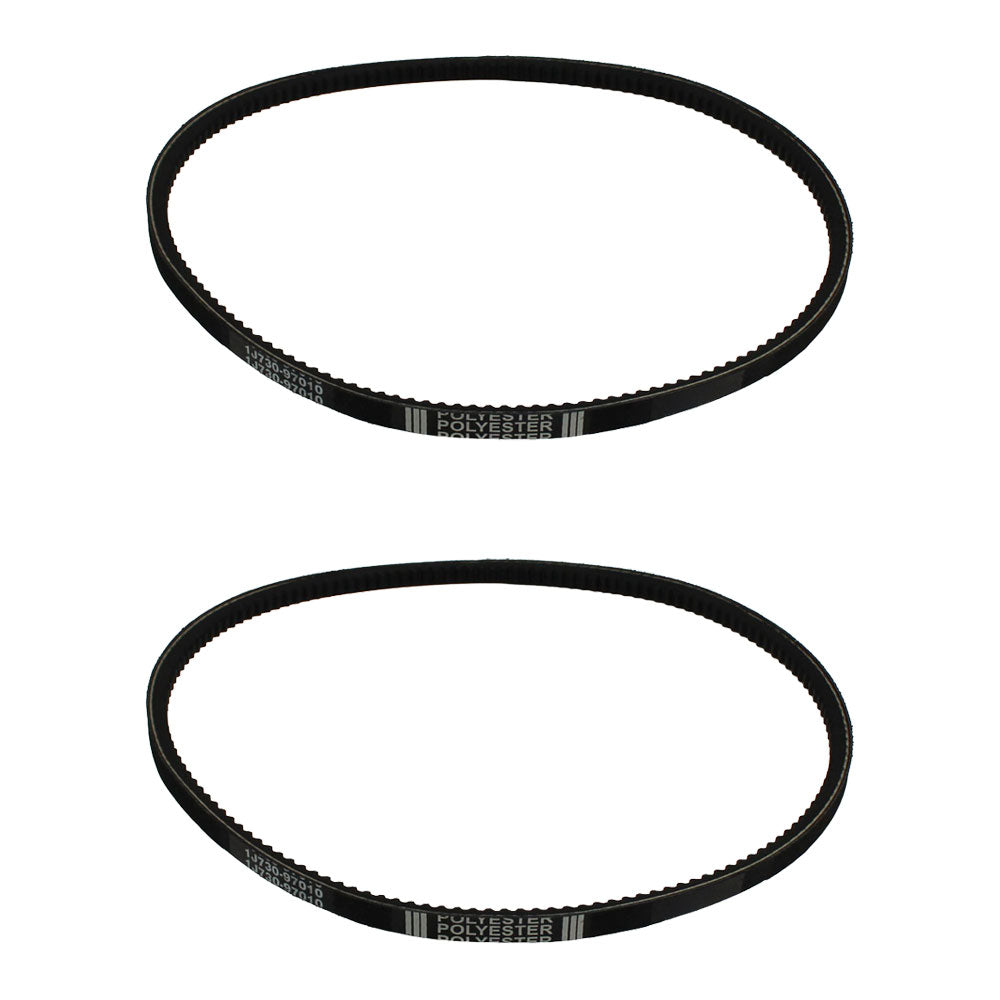 Two Aftermarket 1J730-97010 Fan Drive Belts Fits Kubota Tractors SSV75 +