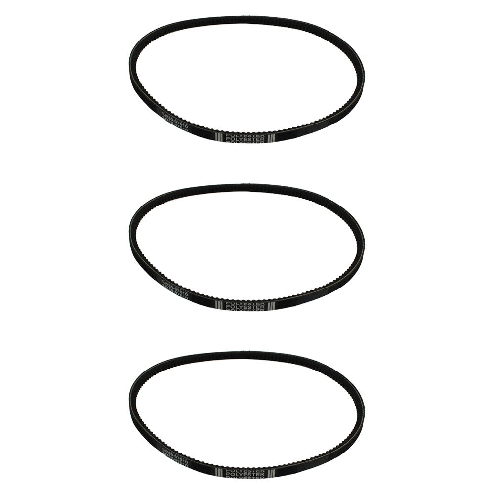 Three (3) 1/2" x 37" Fan Drive Belts 1J730-97010 Fits Kubota Wheel Loaders R530+