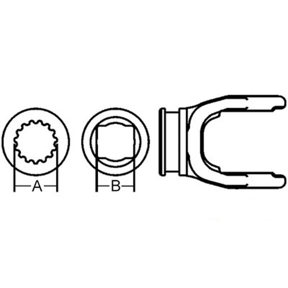 A-302-0600-AI Shaft Weld Yoke (w/ Bearing Groove)