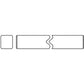 A-404-1618-AI 1" x 1 1/8" Rectangular Shaft