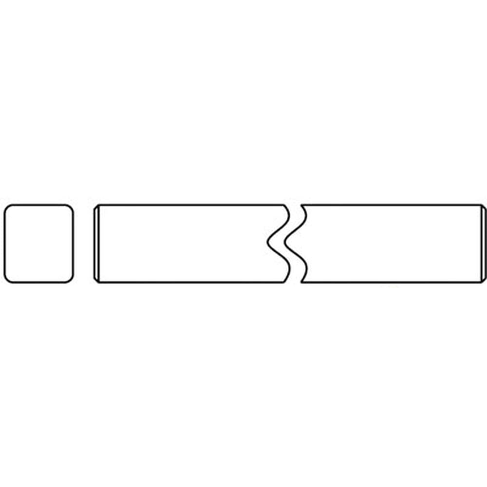 A-404-1618-AI 1" x 1 1/8" Rectangular Shaft