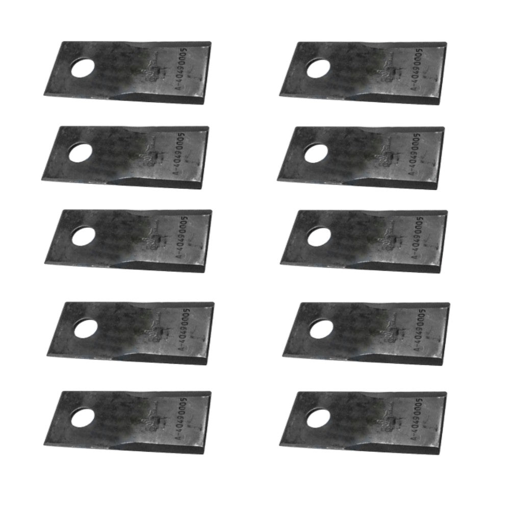 Qty 10: Disc Mower Blade - RH Fits Fort Replaces 40490005