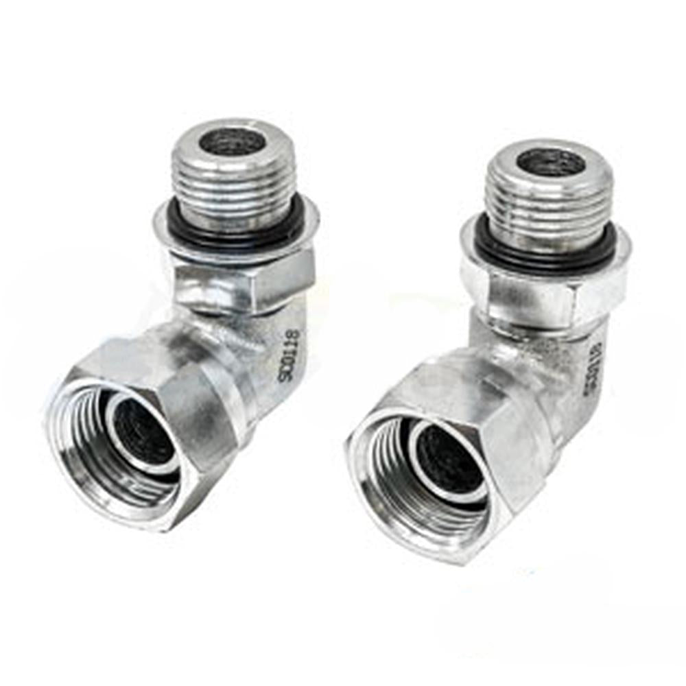 A-43B44-AI 90ï¿½ Female NPT Swivel X Male ORB Adapter