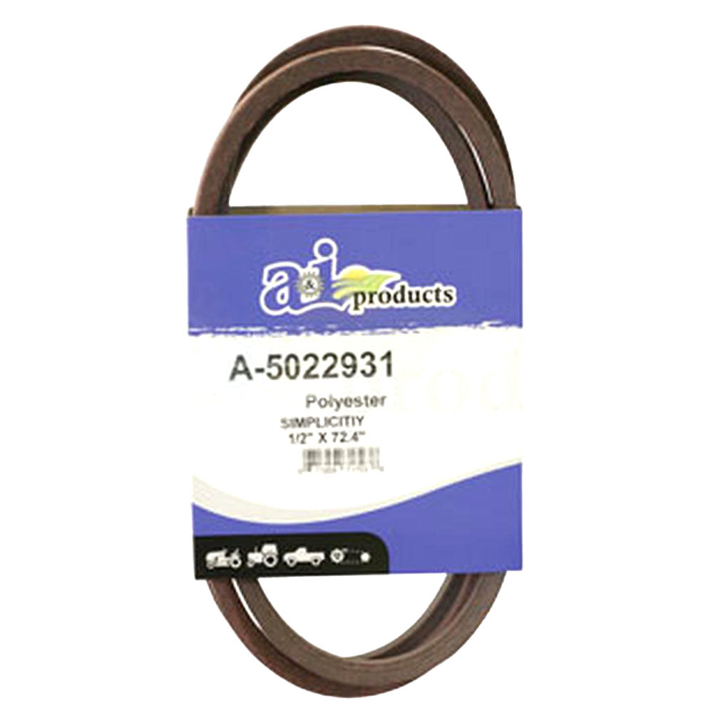 Drive Belt Fits Simplicity Replaces 5022931 Made With Aramid