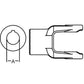 A-D148020-AI Implement Yoke Round Bore w/ Keyway & Set Screw