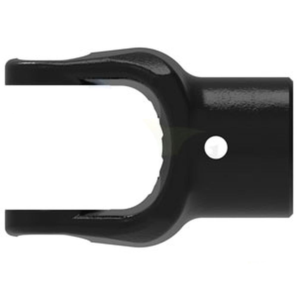 A-801-0606-AI Spline Bore Implement Yoke (w/ 1/4" Pin Hole)