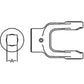 A-804-3524-AI Square Bore Implement Yoke (w/ Set Screw)