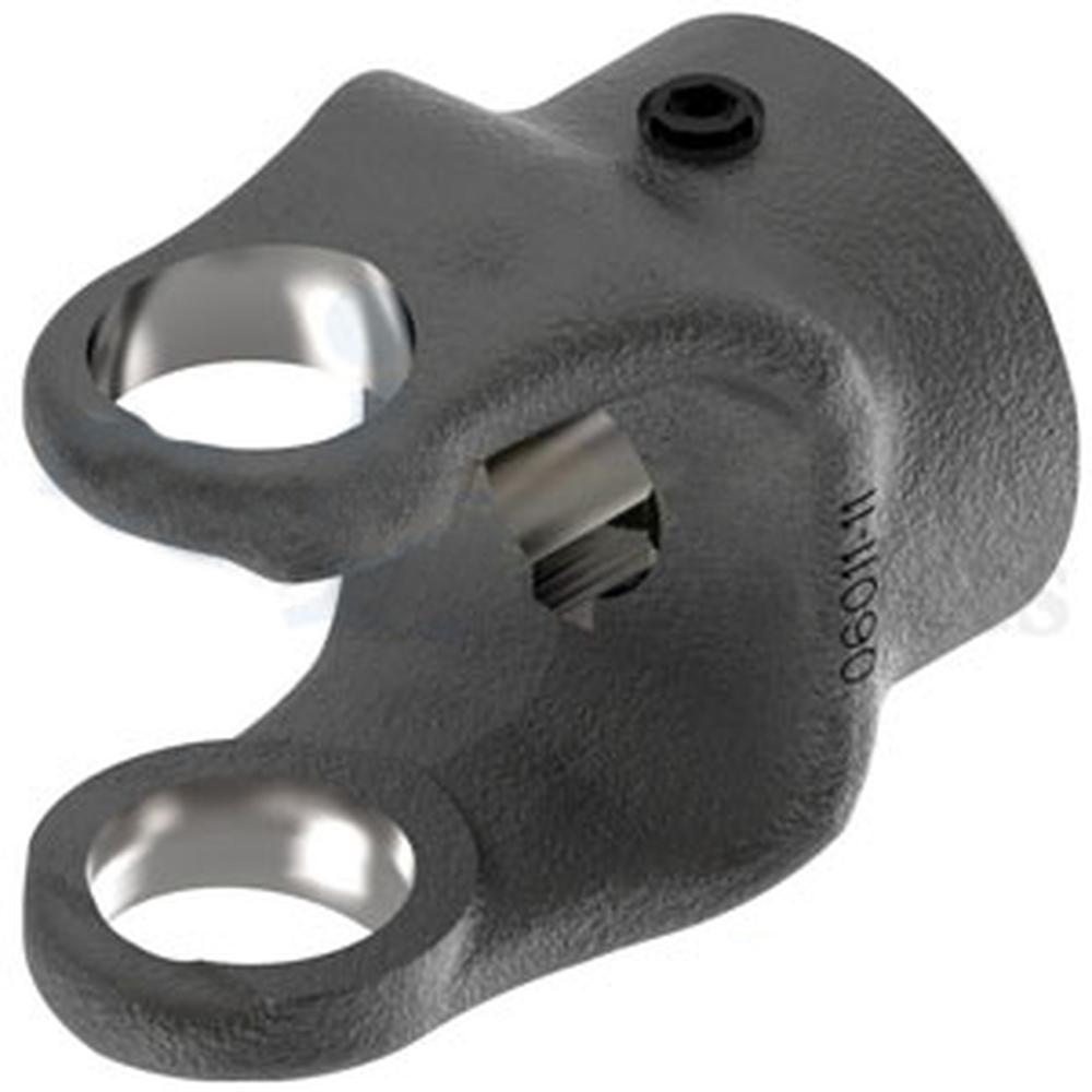 A-806-0612-AI Round Bore Implement Yoke (w/ Double Keyway & Set Screw)
