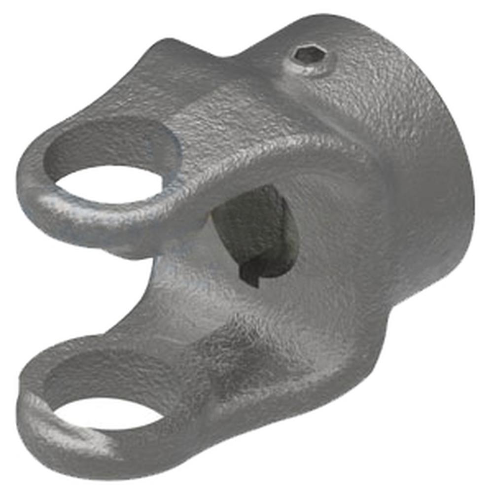 A-806-1014-AI Round Bore Implement Yoke (With Double Keyway & Set Screw)