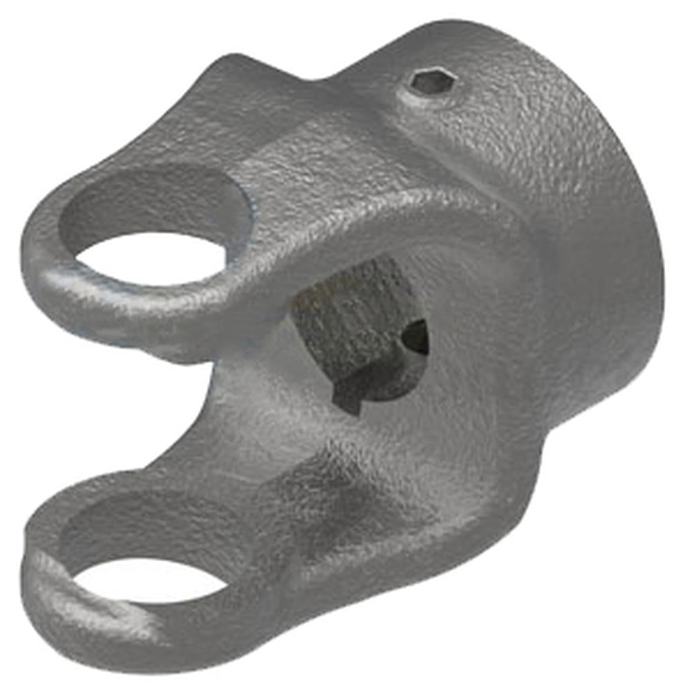 A-D108616-AI Implement Yoke Round Bore (w/ Double Keyway & Set Screw)