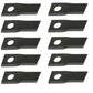 Qty 10: Left Hand Disc Mower Blade Fits Ford/New Holland Replaces 87348084