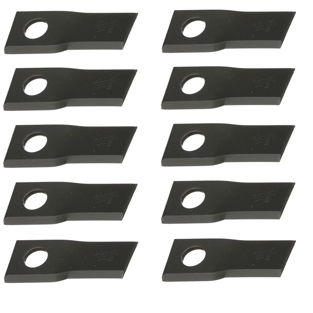 Ten Left Hand Disc Mower Blades Fits Ford/New Holland Disc Mow Replaces 87348084