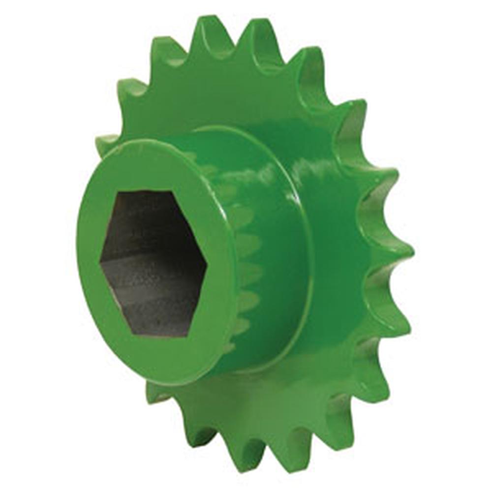 AFH205832 One New Sprocket, 19T Fits John Deere Round Baler 440E 447 449 450