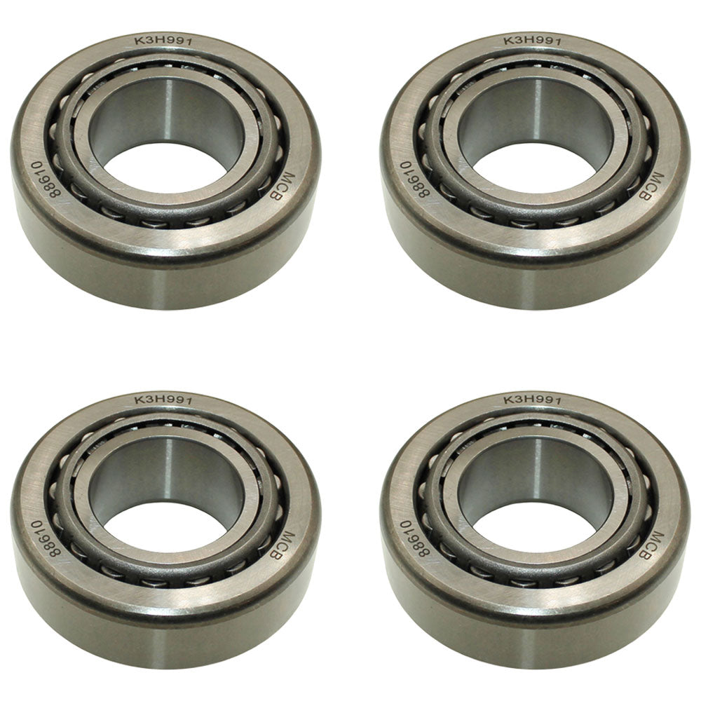 Qty 4: Kingpin Tapered Roller Bearings (Import) Fits John Deere