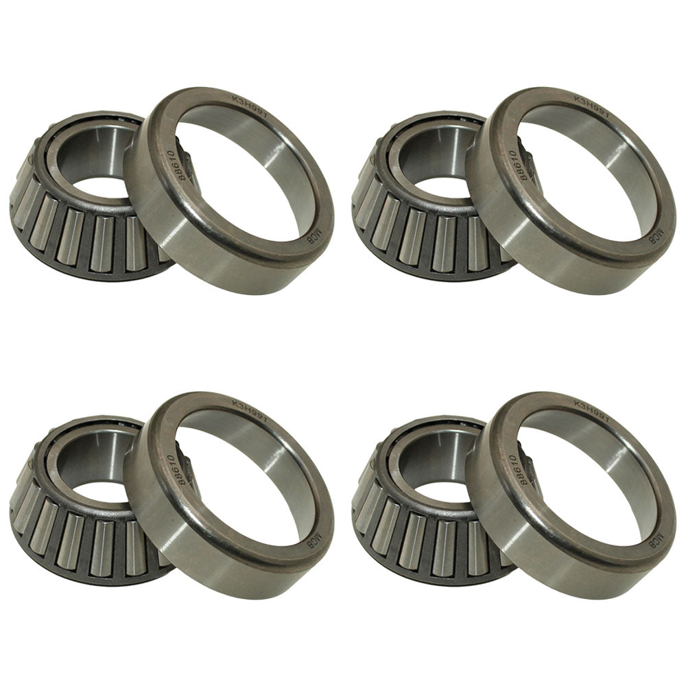 Qty 4: Kingpin Tapered Roller Bearings (Import) Fits John Deere