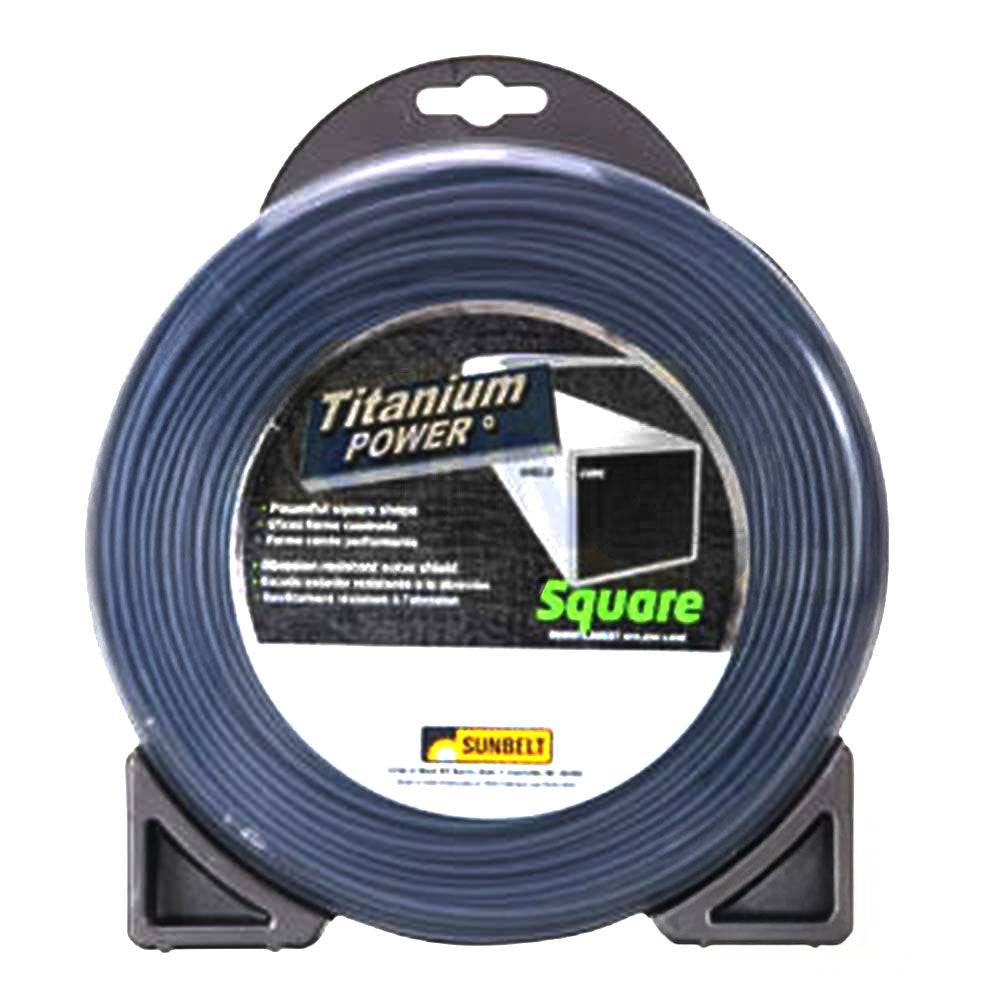 B142105 Titanium Power Trimmer Line, .105" square