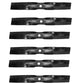 Six (6) High Lift lawnmower blades  Fits John Deere  X354, X370, Z315E
