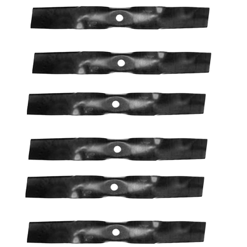 Six (6) High Lift lawnmower blades  Fits John Deere  X354, X370, Z315E