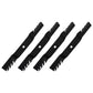 Qty 4: Toothed Mulching Lawn Mower Blades Fits John Deere Replaces M170639
