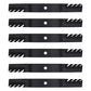 Qty 6: Toothed Mulching Lawn Mower Blades Fits John Deere Replaces M170639