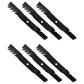 Qty 6: Toothed Mulching Lawn Mower Blades Fits John Deere Replaces M170639