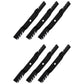 Qty 6: Toothed Mulching Lawn Mower Blades Fits John Deere Replaces M170639