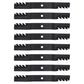 Qty 8: Toothed Mulching Lawn Mower Blades Fits John Deere Replaces M170639