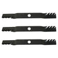 (3 pk.) Extra Durable Predator Blade Fits Kubota RCK72RP-1200Z 72" Cut Deck
