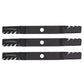 (3) Long Lasting Predator Mower Blade Fits Kubota 60" Cut Mower Deck K5955-34360