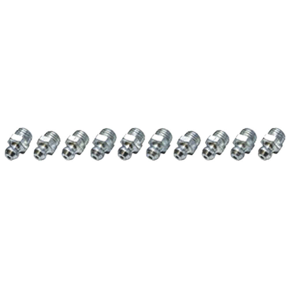 B1PLGF46220 8mmx1mm Taper Straight Grease Fitting, 10 pcs