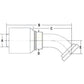 A-C6145-20-20-W-AI - (HW-C61) Code 61 Flange Head - 45 Degree Elbow