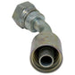 Female JIC 37 Degree - Swivel - 45 Degree Elbow Hydraulic Crimp-On Fitting